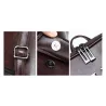Luxurious vintage backpack - leather shoulder bag - with decorative V letterBackpacks