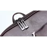 Luxurious vintage backpack - leather shoulder bag - with decorative V letterBackpacks