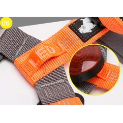Dog harness - reflective nylon - adjustableCollars & Leads