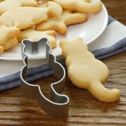 Cookie cutter - aluminum mold - cat / fox / heart shapedBakeware