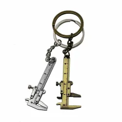 Keychain with mini vernier calliperKeyrings