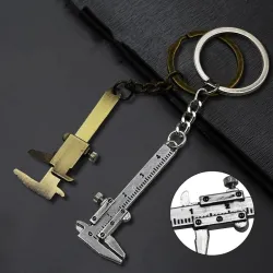 Keychain with mini vernier calliperKeyrings