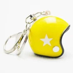 Keychain with helmetKeyrings