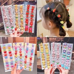 Hair elastics - colorful cartoons shapes - 20 / 40 piecesHair clips