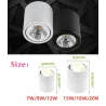 LED ceiling light - rotatable - dimmable - COB - CREE chip - 9W / 12W / 15W / 18W / 20W / 24WCeiling lights