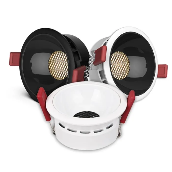 LED ceiling light - recessed - dimmable - anti-glare - honeycomb design - 7W / 12W / 18W / 20WSpotlights