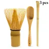 Japanese matcha tea set - bamboo whisk - scoop - tea spoon - 3 piecesCutlery