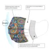 Protective face / mouth masks - disposable - 3-ply - for adults - flowers print - 50 piecesMouth masks