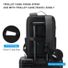 Fashionable backpack - waterproof - anti-theft - USB charging port - for 17.3 Inch laptopBackpacks
