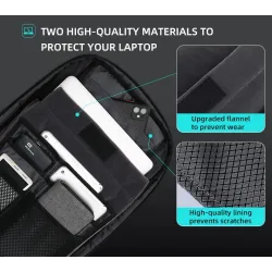 Fashionable backpack - waterproof - anti-theft - USB charging port - for 17.3 Inch laptopBackpacks