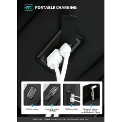 Fashionable backpack - waterproof - anti-theft - USB charging port - for 17.3 Inch laptopBackpacks