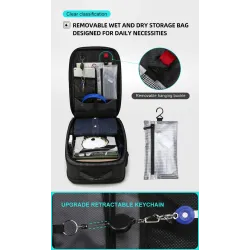Fashionable backpack - waterproof - anti-theft - USB charging port - for 17.3 Inch laptopBackpacks