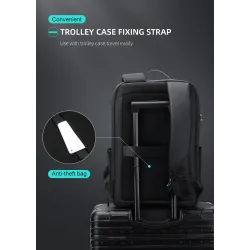 Fashionable backpack - waterproof - anti-theft - USB charging port - for 17.3 Inch laptopBackpacks