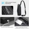 Fenruien - shoulder / crossbody bag - with USB charging port - waterproofBags
