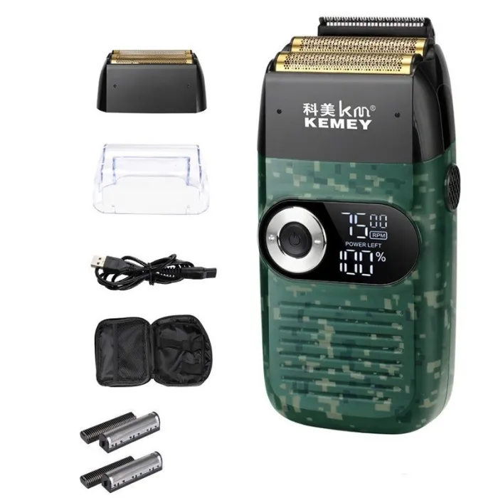 Kemei KM-2026 - electric shaver / beard trimmer - LCD - 3 speed - 0.0mmHair trimmers