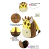 3D cartoon animals - plush children backpack - school bagBags