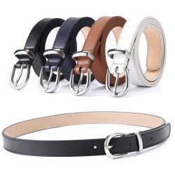 Luxurious leather belt - with alloy buckleBelts