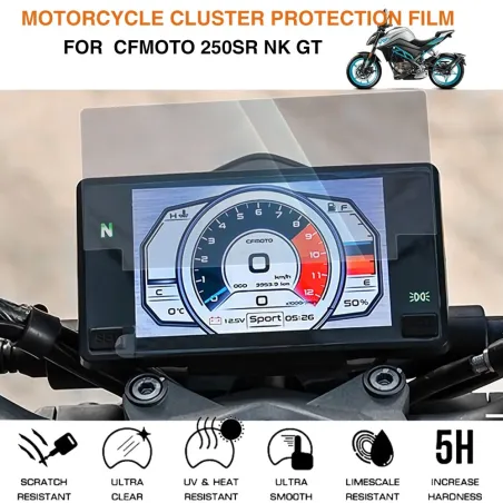 Motorcycle cluster screen protector - anti-scratch film - for CFMOTO 250SR / 250NK / 300NK / 400 GT / 650 GTMotorbike parts