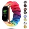 Replacement strap - elastic scrunchies bracelet - for Xiaomi Mi Band 3 / 4 / 5 / 6