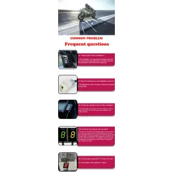 Gear indicator - motorcycle speed display meter - gear display holder - waterproof - for KawasakiMotorbike parts