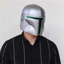 Luminous LED helmet - full face latex mask - party / masquerade / HalloweenMasks