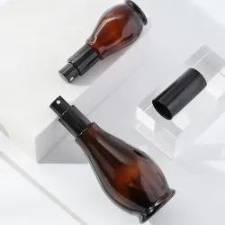 Glass spray bottle - dark brown - sun protection - cosmetic / perfume sample containerPerfumes