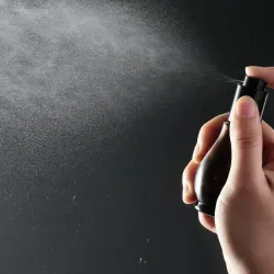 Glass spray bottle - dark brown - sun protection - cosmetic / perfume sample containerPerfumes