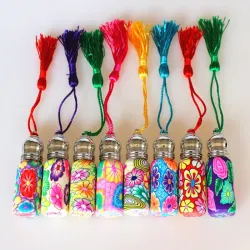 Empty glass bottle - with roll on - perfume container - refillable - 5 piecesPerfumes