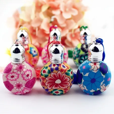 Colorful empty glass bottles - with roll on - refillable - perfume container - 10 pieces - 10mlPerfumes