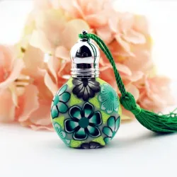 Colorful empty glass bottles - with roll on - refillable - perfume container - 10 pieces - 10mlPerfumes