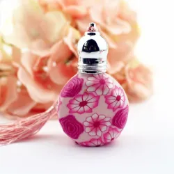 Colorful empty glass bottles - with roll on - refillable - perfume container - 10 pieces - 10mlPerfumes