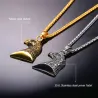 Eagle shaped pendant with chain - unisex - stainless steelNecklaces