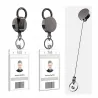 Telescopic metal keychain - retractable cord - ID / keys holderKeyrings