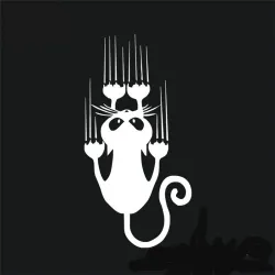 Window car sticker - reflective - climbing catStickers
