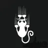 Window car sticker - reflective - climbing catStickers