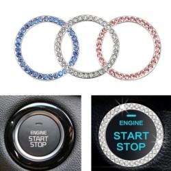 Car engine start / stop switch button cover - with crystalsStyling parts