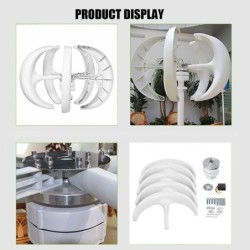 Wind turbine generator - with controller - 5 blades - 6000W - 24VWind