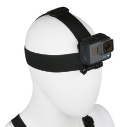 Adjustable elastic head belt - camera mount holder - for GoProMounts