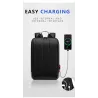 Elegant laptop backpack - extra thin - waterproof - with USB charging portBackpacks