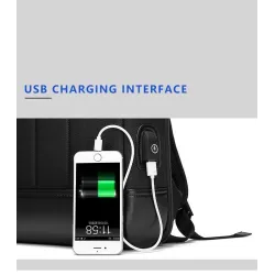 Elegant laptop backpack - extra thin - waterproof - with USB charging portBackpacks