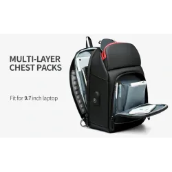 Multifunction crossbody bag - 9.7" laptop backpack - with USB charging port - waterproofBackpacks