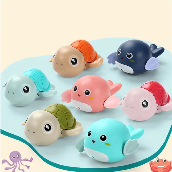 Water clockwork toys - wound-up - cartoon animals / tortoise / penguin / fishBaby
