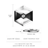 Hexagonal pendant with crystal - tungsten necklaceNecklaces