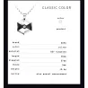 Hexagonal pendant with crystal - tungsten necklaceNecklaces