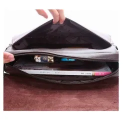 Kangaroo - leather shoulder bag - wide - 31 * 24 * 8cmBags