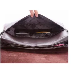 Kangaroo - leather shoulder bag - wide - 31 * 24 * 8cmBags
