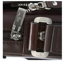 Kangaroo - leather shoulder bag - wide - 31 * 24 * 8cmBags