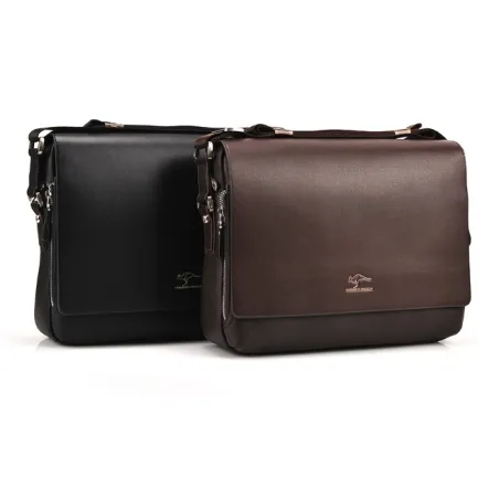 Kangaroo - leather shoulder bag - wide - 31 * 24 * 8cmBags