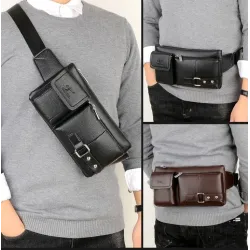 Multifunctional shoulder / waist bag - a small wallet - with zippers / pocketsBags