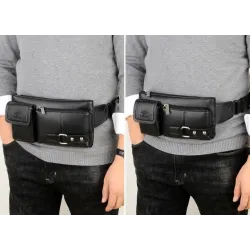 Multifunctional shoulder / waist bag - a small wallet - with zippers / pocketsBags